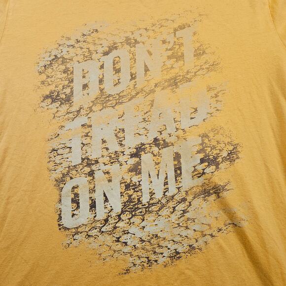 Grunt Style Shirt Don't Tread On Me Adult XL Yellow Short Sleeve Club - Picture 2 of 8
